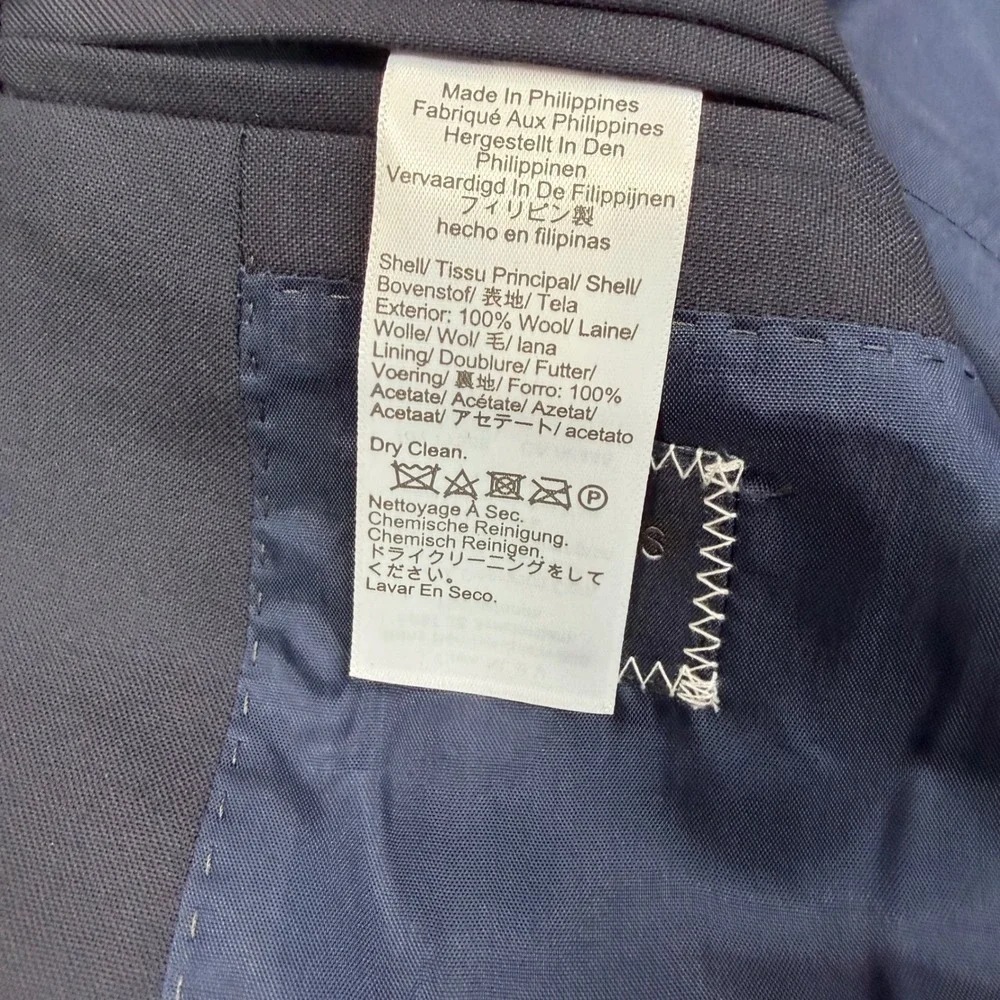 Crewcuts Boys Size 12 Ludlow Blazer Navy Blue Loro Piana Wool Suit Jacket NEW